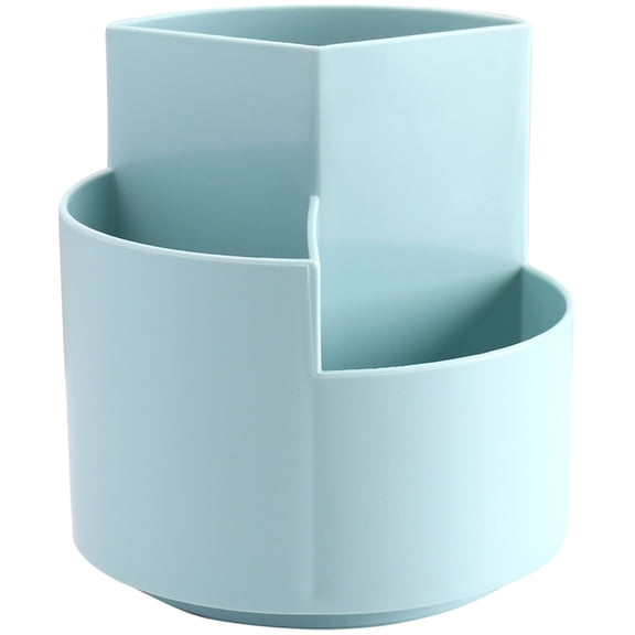 FOMIYES Back to School Rotating Pen Organizer Blue 1Pcs 4.7In PP