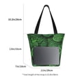 thumbnail image 5 of Fotbe Natural Green Leaves Pattern Beach Tote,Shoulder Handbag,Spacious Tote Bag,Lightweight Travel Bag,Versatile Shopping Bag, 5 of 9