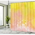 thumbnail image 5 of Ambesonne Spring Shower Curtain, Flower Butterfly Colored, 69"Wx75"L, Earth Yellow Pale Pink, 5 of 5