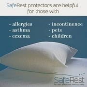 SafeRest Premium Hypoallergenic Waterproof Proof Crib Mattress Encasement - Vinyl, PVC and Phthalate Free - (52