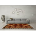 thumbnail image 3 of Ahgly Company Indoor Rectangle Abstract Orange Modern Area Rugs, 7' x 10', 3 of 4