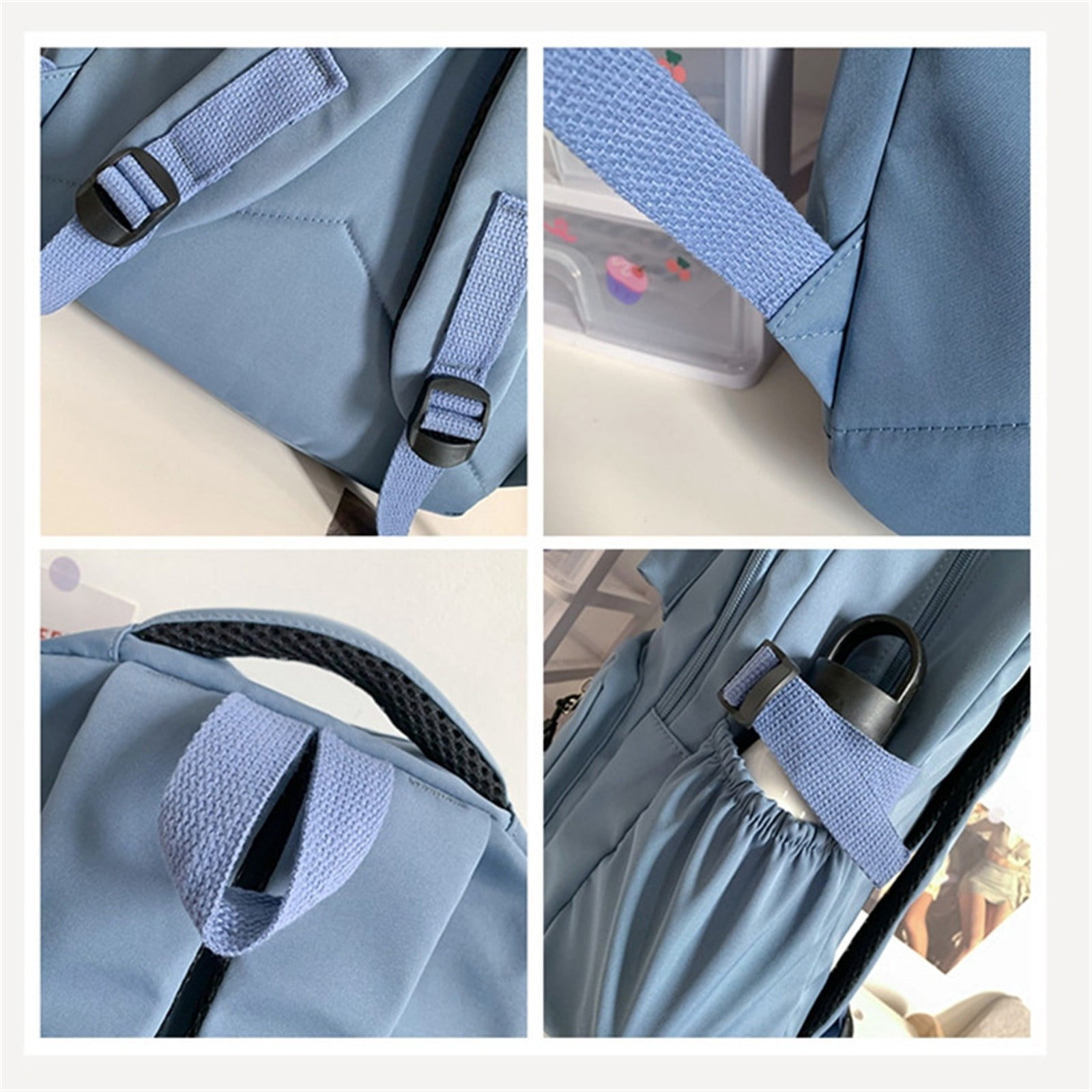 Goowood Pink Laptop Backpack Women Cute Daypack Travel Work Mochilas Para Mujer Water Resistant Bookbag