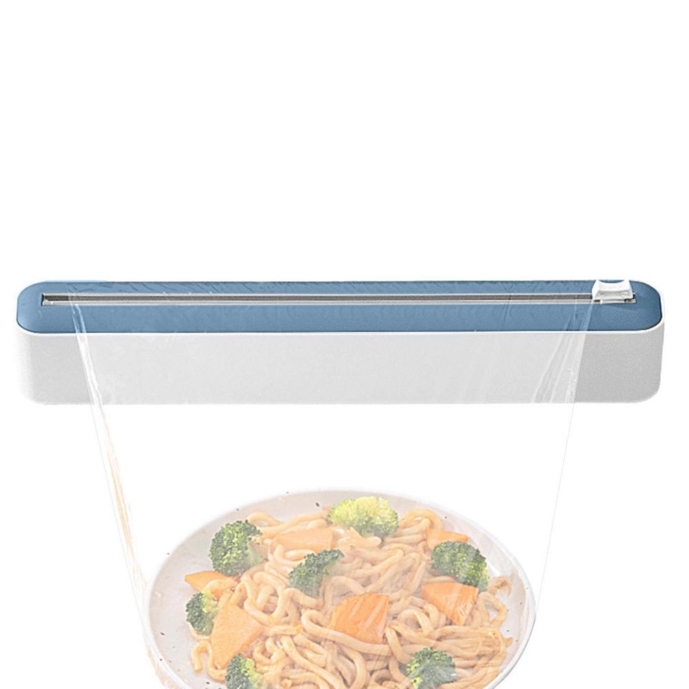 Tohuu Saran Wrap Cutter Refillable Cling Wrap Dispenser 2 In 1 Wrap