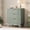 Green, variant on FANRAL 3 Large Drawer Nightstand,30" Tall Night Stand,24" Wide Side Table,Wood Fluted Bedside Table Modern End Table Small Dresser for Bedroom,Natural Oak Nightstand