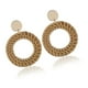 thumbnail image 5 of Sonducket Artículos trenzados de ratán clásicos, pendientes occidentales, joyería ligera de estilo bohemio geométrico para mujeres y niñas, estilo de Type2 NO2 Sonducket  CBP200930, 5 of 5