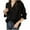 Black, variant on Shirts for Women Trendy Long Sleeve Polka Dot Turn-Down Collar Button Down Shirt Loose Fit Blouse Red