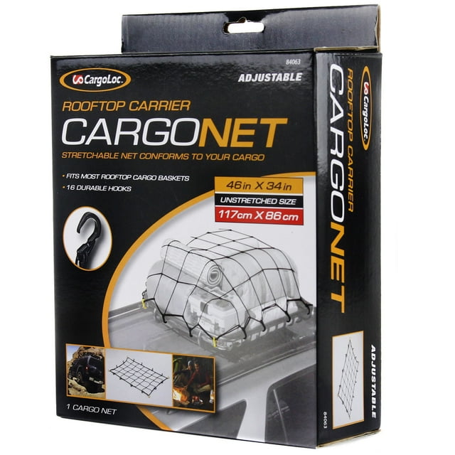 CargoLoc Rooftop Carrier 46" x 34" Basket Adjustable 16 Hooks