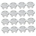 thumbnail image 4 of LABSERRON 20Pcs Silver Bathroom Sink Overflow Cover for Homeowners and Property Managers 1.18X1.18in, 4 of 8