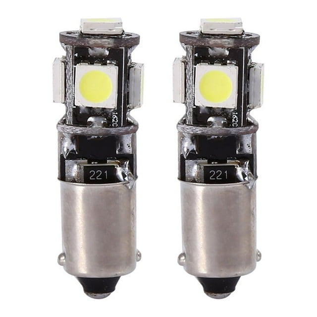 2pcs Car LED Decoder Lamp White Car Interior Decoder Lamp Replacement for Side Parking Light