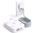 thumbnail image 1 of Cable Power Strip HANYCONY con protector contra sobretensiones de 10 pies con 4 puertos USB, 1 of 7