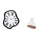 thumbnail image 5 of Reloj de lujo acrílico fundido y moderno coleccionista de corcho multiusos, reloj de pared único, creativo y distorsionado, y elegante y práctico tapó, 5 of 8