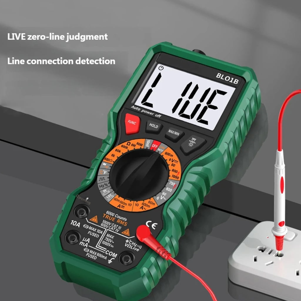 PatungKu Easy Operation Digital Multimeter with Flashlight Data Hold Auto Off Function