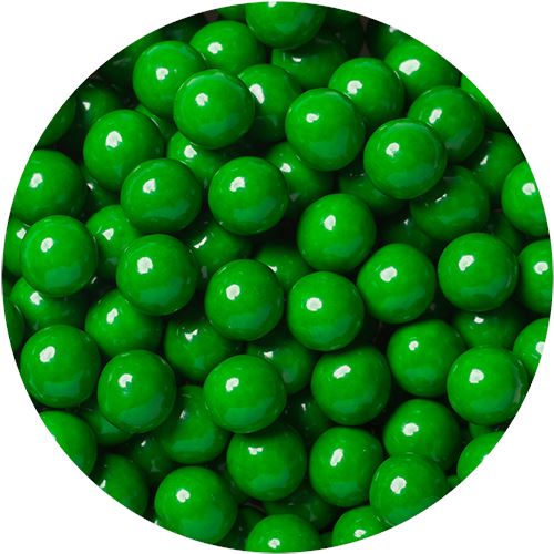 Dark Green Sixlets Chocolate Candies 2 LB Bulk Bag