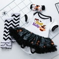 thumbnail image 7 of Baby Halloween Clothes, Short Sleeve Halloween Printed Romper Bodysuit Set Outfits(Size:6-12 Months), 7 of 7