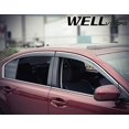 thumbnail image 4 of WellVisors Side Window Wind Deflector Visors - Subaru Legacy 2010 2011 2012 2013 2014 with Chrome Trim, 4 of 4