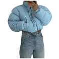 thumbnail image 3 of Vedolay Warm Winter Coats Long Sleeve Knit Coat Open Front Cardigan Coat Outerwear 2023 Blue,S, 3 of 5