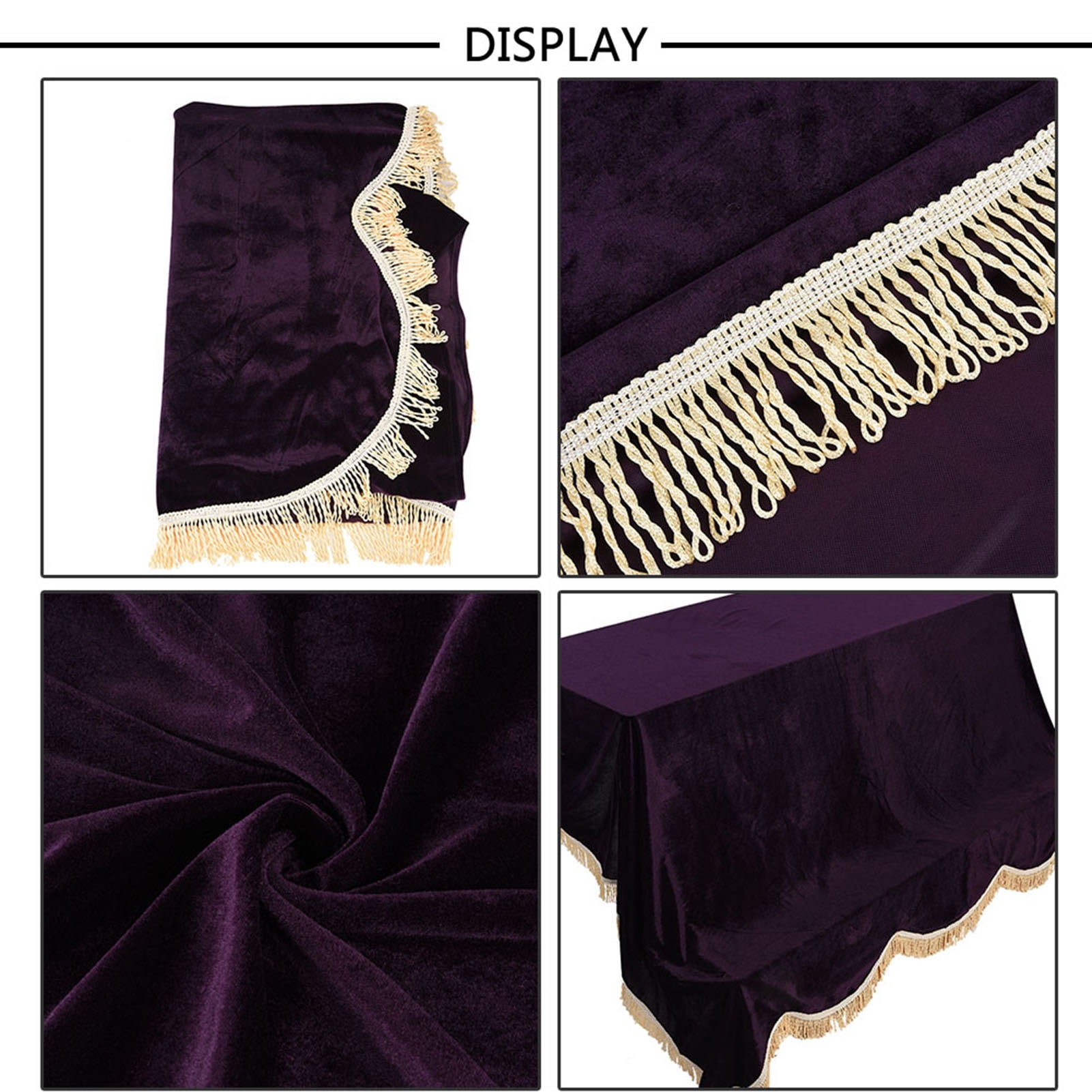 Upright Piano Dust Cover, Colorfast Piano Dust Cover, Soft Pleuche