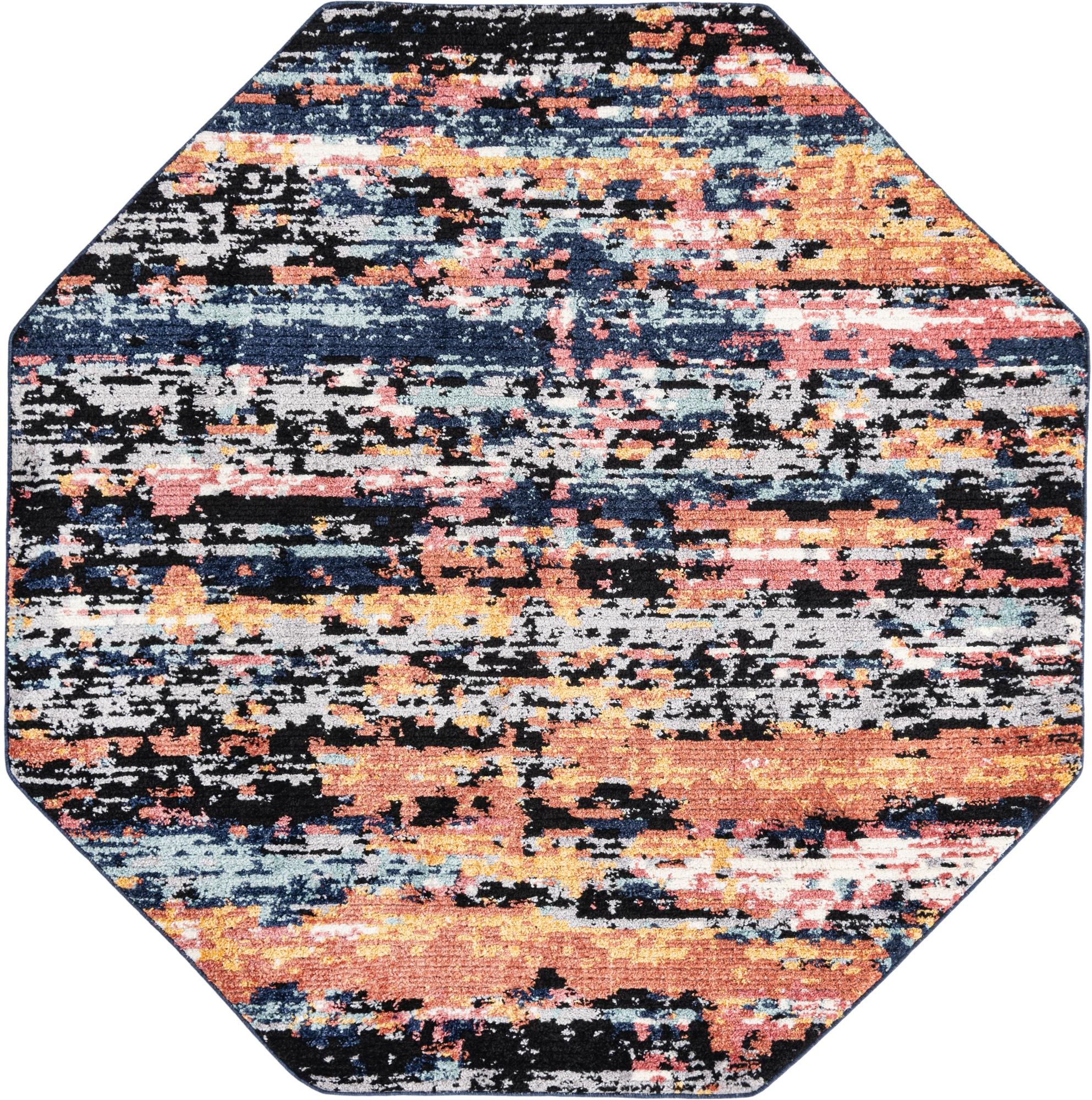 Rugs.Com Tagine Collection Rug – 8 Ft Octagon Multi Medium-Pile Rug ...