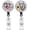 Style-1, variant on 2PCS Bling Badge Reels Retractable with Alligator Clip,RN Badge Card for ID Holder Gift for Nursing Graduation