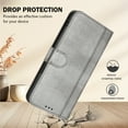 thumbnail image 6 of Allytechgroup Case for Samsung Galaxy A56 5G with Credit Card Slot, RFID Blocking PU Leather Flip Wallet Stand Phone Case with Lanyard Shockproof and Anti-Scratch Cover for Galaxy A56 5G, Gray, 6 of 6