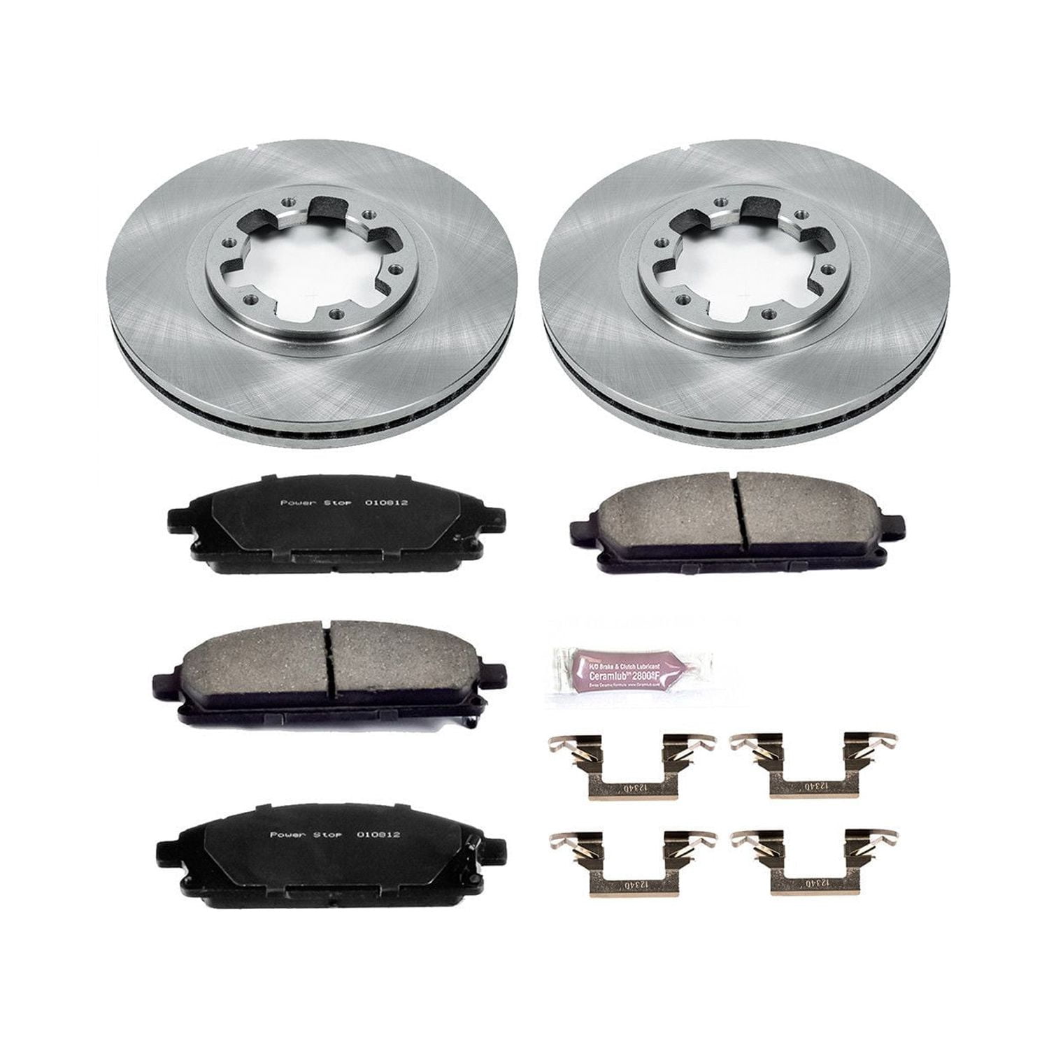 Power Stop Front Stock Replacement Brake Pad and Rotor Kit KOE2279