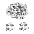 thumbnail image 2 of 100PC Christmas Lights Gutter Hooks Galvanized Holiday Lights Roof Hooks Christmas Light Clips Xmas Light Gutter Hangers, 2 of 5