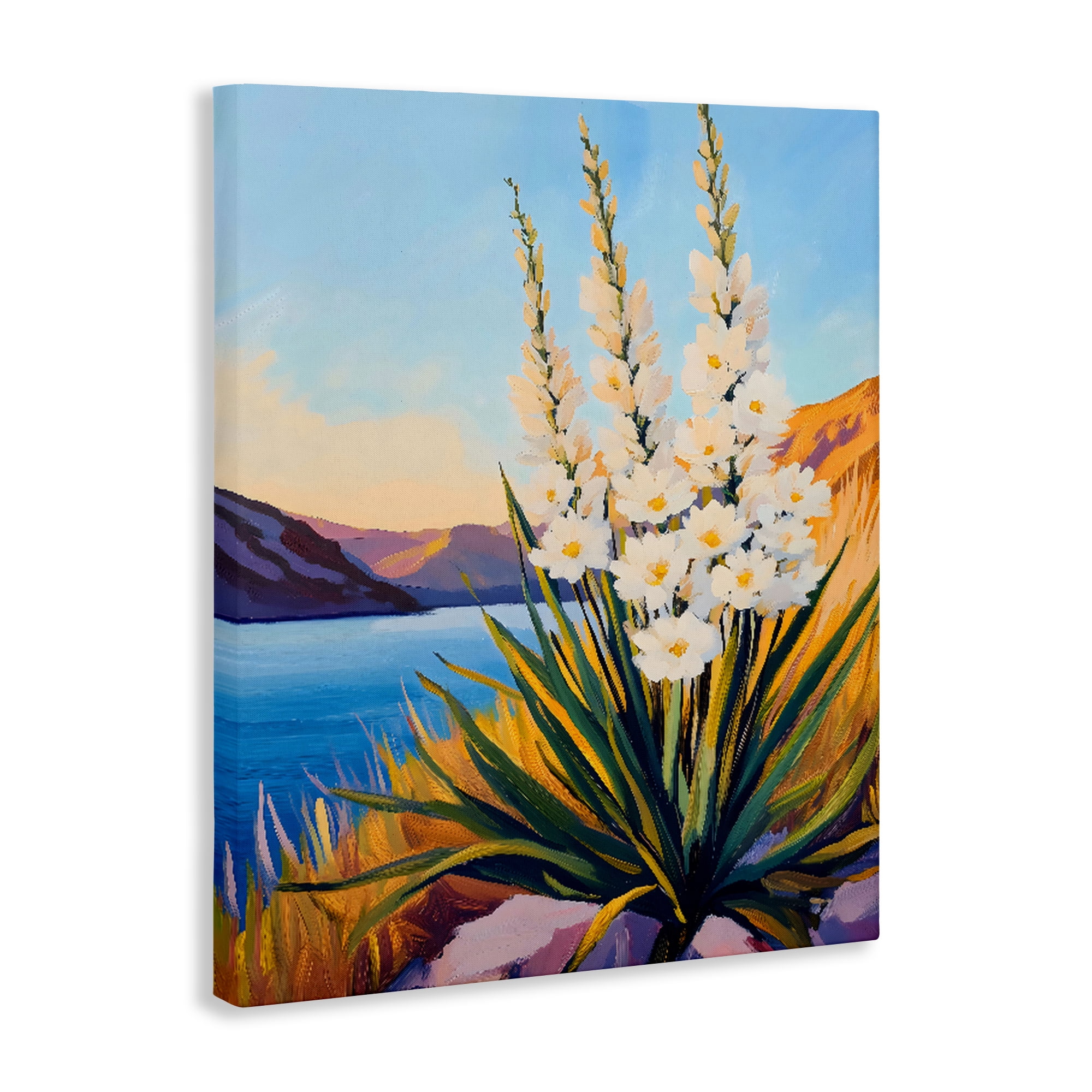 Stupell Industries Yucca in Bloom By The Lake Canvas Wall Art, design by The Prints Vibe