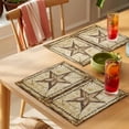 thumbnail image 4 of Independence Day Placemats Set of 6, Country Retro Western Star Ring Non-Slip Place Mats Washable Table Mats for Kitchen Dining Table Decorations Indoor/Outdoor, 4 of 9