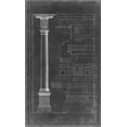 thumbnail image 2 of Chippendale, Thomas 16x24 Gold Ornate Wood Framed with Double Matting Museum Art Print Titled - Doric Order Blueprint, 2 of 4