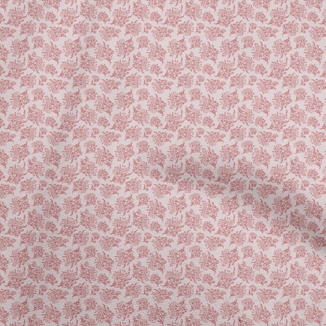 oneOone Georgette Viscose Dusty Pink Fabric Toile Craft Projects Decor Fabric Printed By The Yard 42 Inch Wide