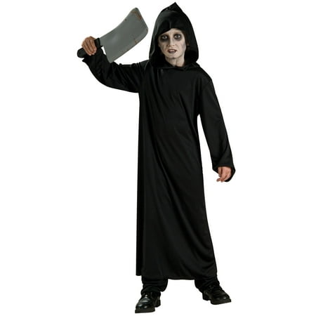 Horror Robe And Hood Black Child Costume 881913 - Small (4-6)