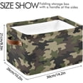 thumbnail image 4 of GZHJMY Camouflage Storage Basket, Durable Canvas With Handles Large Collapsible Storage Bins Boxes for Home Office - 1 Pack Collapsible Organizer, 4 of 7