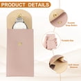 thumbnail image 3 of Uxcell 6 Pcs Bolsa de Reloj de Cuero, 5.1 x 2.8" Funda de Viaje Portátil para Reloj, Rosa Oscuro/Rosa/Púrpura, 3 of 6