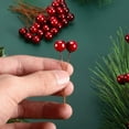 thumbnail image 5 of 20 PCS Christmas Faux Picks Winter Berry Sprigs, Artificial Red Berries Stems Ornaments for Christmas Tree DIY Crafts Wreath Garland Decor 10mm, 5 of 7