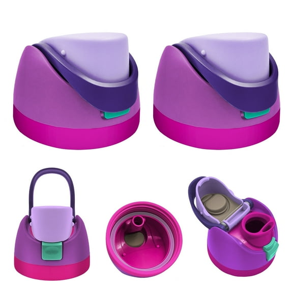 2 Pack Replacement Cap for Owala Freesip – One-Button Top Lid Compatible with Owala Water Bottles 16oz 24oz 32oz 40oz, BPA-Free, Leakproof, Dishwasher Safe Accessory