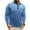 Light Blue-mens gym shirts, variant on Txeol Men's Lapel Collar Shirts Lightweight Long Sleeve Golf Shirt Color Block Pullover Tops with Chest Pocket,Dark Gray,XXXL