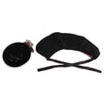 thumbnail image 1 of Capa, peluca y sombrero de poliéster para gatos y perros pequeños, color negro, talla L, disfraz para Halloween y Navidad para mascotas, 1 of 8