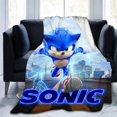 thumbnail image 2 of Manta con estampado 3D de Sonics, manta fina para dormir, manta cálida para dormitorio de niños, manta para sala de estar, sofá, regalos, 2 of 5