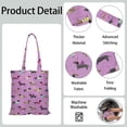 thumbnail image 5 of Whimsical Dog Canvas Tote – Playful Puppy and Tail Design Reusable Shopping Bag, 5 of 7