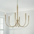 thumbnail image 2 of 6 Light Chandelier In Modern Style-30.75 Inches Tall And 33 Inches Wide-Aged Brass Finish    -Traditional Installation Capital Lighting 445961Ad, 2 of 10
