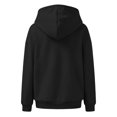 thumbnail image 2 of Hsovts Womens Half Zip Hoodies Fleece Lined Sweatshirt Drawstring Pullover Winter Warm Hooded Tops Black M, 2 of 2