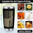 thumbnail image 6 of Veteran Tumbler  20oz Veteran Gifts, Army Gifts for Men - Veterans Day Fathers Day Retirement Gift for Army, Navy, Air Force, Veteran Tumbler, 6 of 7