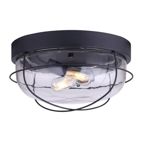 IOL410 Canarm Inc 1 Light Outdoor Flush Mount-12 Inches Tall and 6.25 Inches Wide