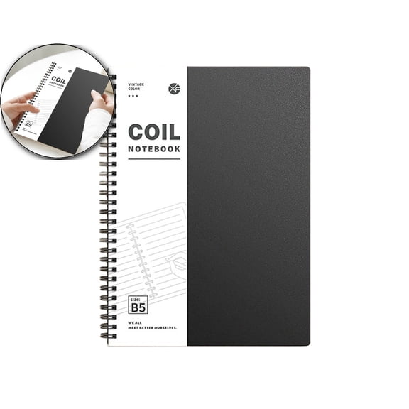 Ruled Notebook, Soft Cover Spiral Notebook, Memo Notepad Sketchbook, Diary Spiral Book Journal,120 Pages, 60 Sheets, 9.8x 7 Inches