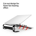 thumbnail image 5 of Qonioi Portable Aluminum Laptop Stand, Arched Hollow Bracket Thick Anti-Slip for 10-18 Inch Notebooks, Desktop Computer Holder, 5 of 7