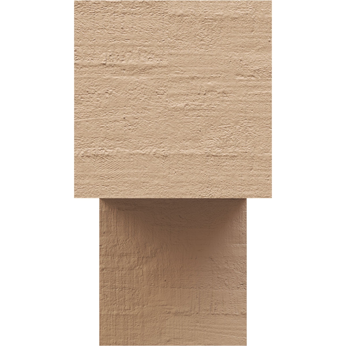 3"W x 9"D x 6"H Classic Chapel Hill Rough Cedar Woodgrain TimberThane Corbel, Primed Tan