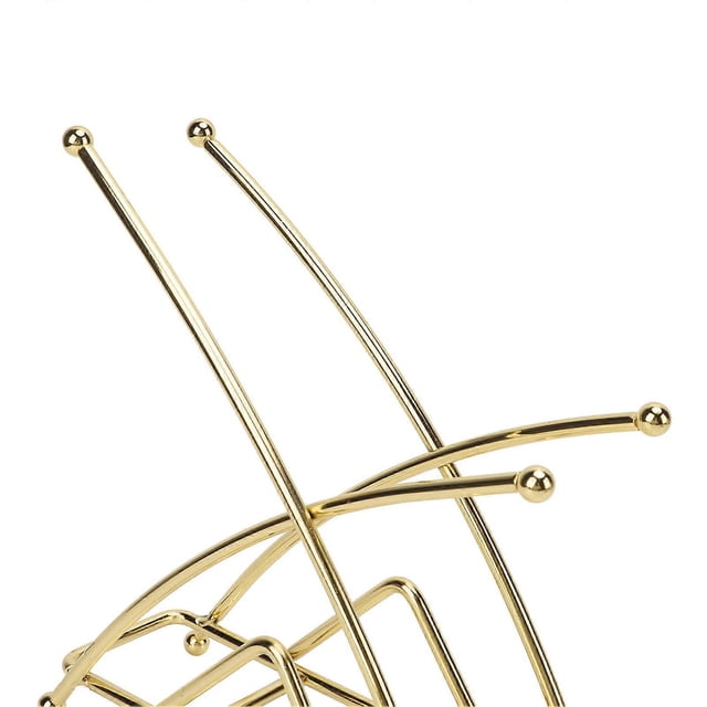 Napkin Holder Fashion Elegant Thickened X Shaped Hotel Table Napkin Holder Wrought Iron Vertical Tissue Holder Gold