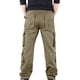 thumbnail image 4 of Pantalones largos para hombre, lisos, multibolsillos, lavados, para exteriores, informales, 4 of 4