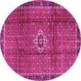 thumbnail image 1 of Ahgly Company Indoor Round Persian Pink Traditional Area Rugs, 4' Round, 1 of 4