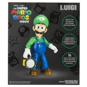 The Super Mario Bros. Movie 2023 - 5 inch Feature Luigi Action Figure with Accessory (NEW)